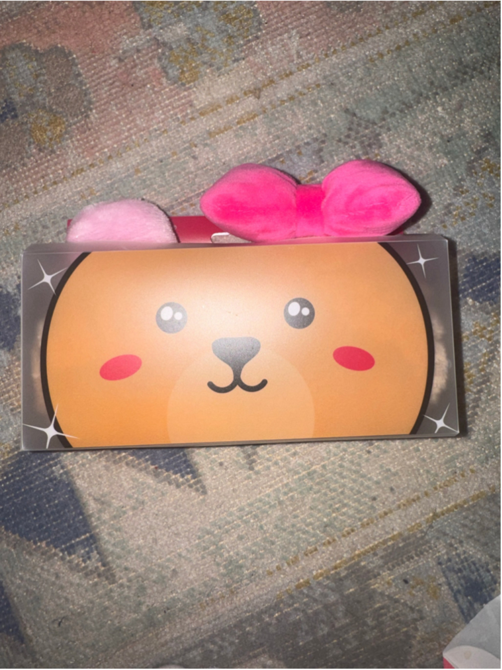 Women's The Crème Shop 3D Teddy Bear Spa Headband One Size Brown Pink
